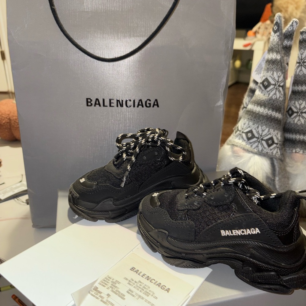 Balenciaga Black and White Chunky Sneakers